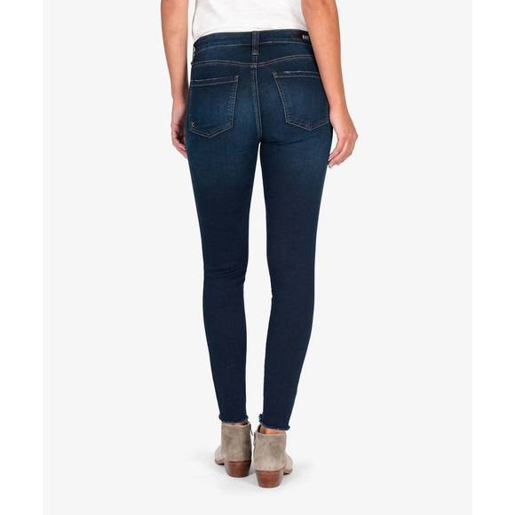 NEW KUT FROM THE KLOTH resting connie ankle skinny jeans in dark stone wash - Picture 3 of 3